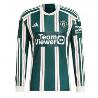 Pánský Fotbalový dres Manchester United Anthony Martial #9 2023-24 Venkovní Dlouhý Rukáv